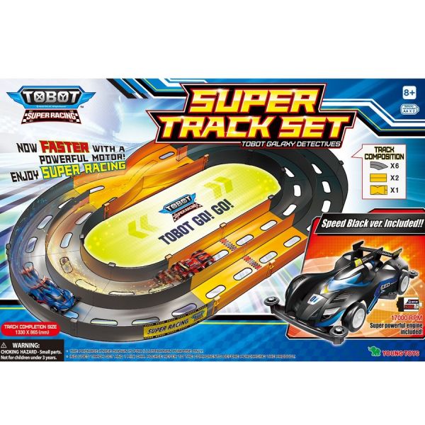 Игровой набор Tobot Супер Рэйсинг Гоночный трек, гоночная машина