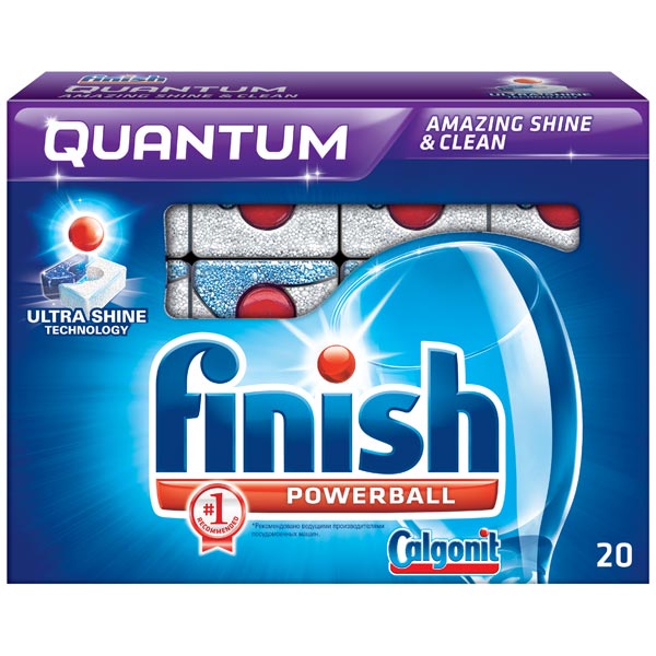 Таблетки для посудомоечных машин Finish Quantum 20шт.