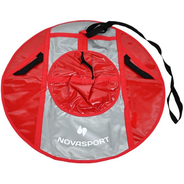 Тюбинг NovaSport СН040.090 90 см тент без камеры серый/красный/серый